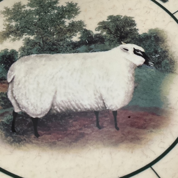 Rustic Sheep Design Dinner Plate - Picture 2 of 9